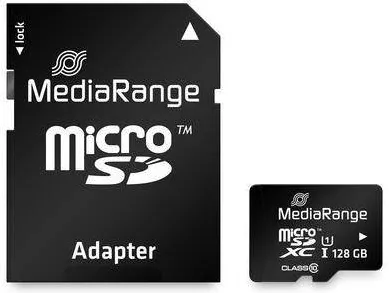 Card de Memorie MediaRange SD MicroSD 128GB UHS-1 Cl.10 + Adaptor