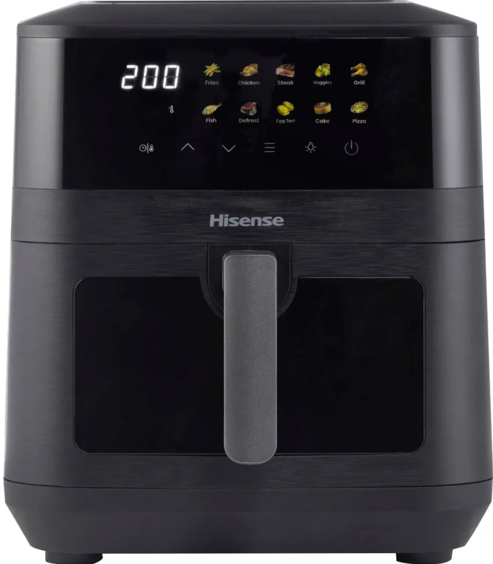 Hisense hot air fryer HAF2100DCD (black, 2,100 watts, basket 7.7 liters)