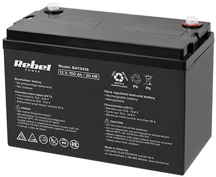 Rebel Acumulator gel 12V 100AH