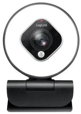 Camera Web Logilink FHD 76° Dual-Mikro Autof. Ringlicht Stativ