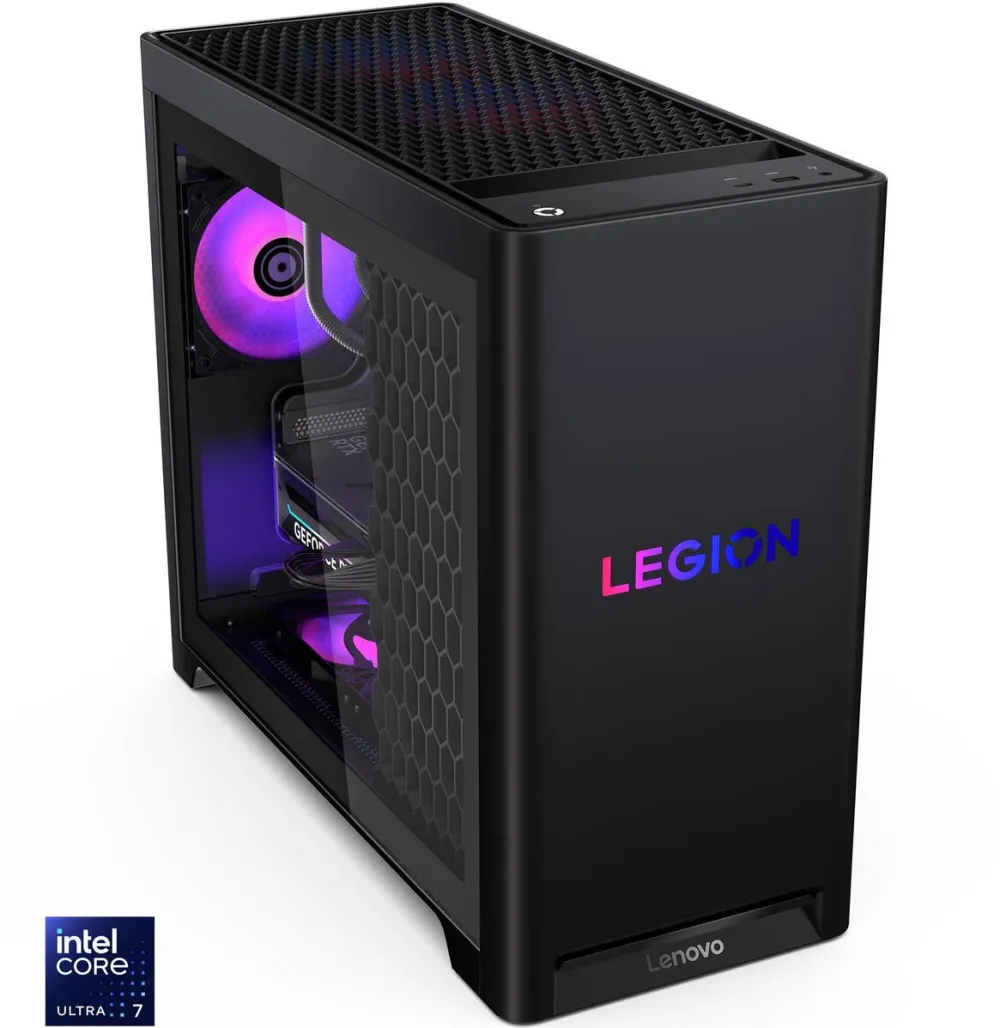 Sistem desktop Lenovo Sistem Desktop PC Gaming Lenovo Legion T5 30IAS10 cu procesor Intel® Core Ultra 7 265K 5.5GHz, 48GB DDR5, 1TB SSD, NVIDIA® GeForce RTX™ 5070 Ti 16GB GDDR7, No OS, Eclipse Black, 3y on-site Premium Care