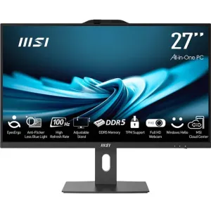 Sistem All in One MSI MSI AIO PRO AP272P 14M-886XEU i7-14700 27" IPS LED FHD Non-Touch Anti-Glare 16GB SSD 1TB M.2 AX211 WiFi 6E No OS Black