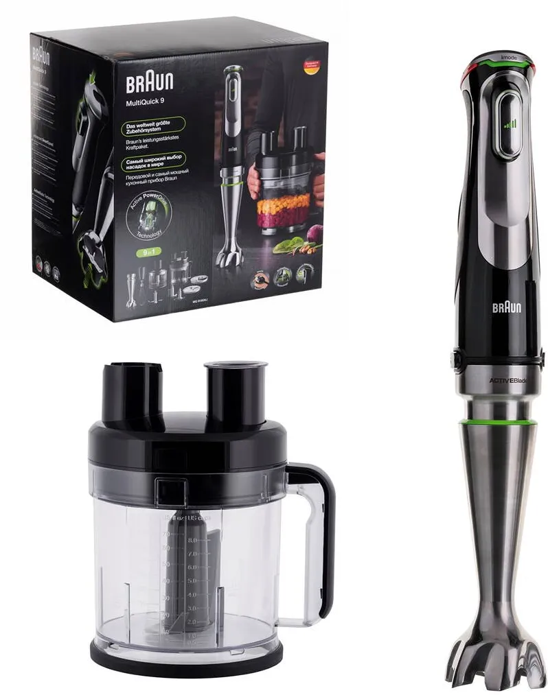 Blender de mana BRAUN MultiQuick 9 MQ 9195XLI 1200 W 2 L
