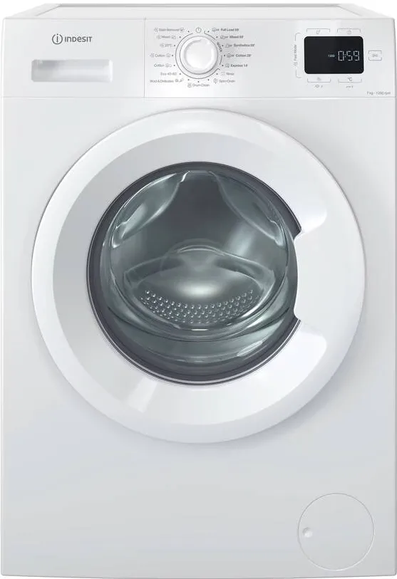 Masina de spalat rufe INDESIT IM 762 MY TIME EE, A, incarcare frontala, 7 kg, 1151 rpm, 49,6 cm, Alb