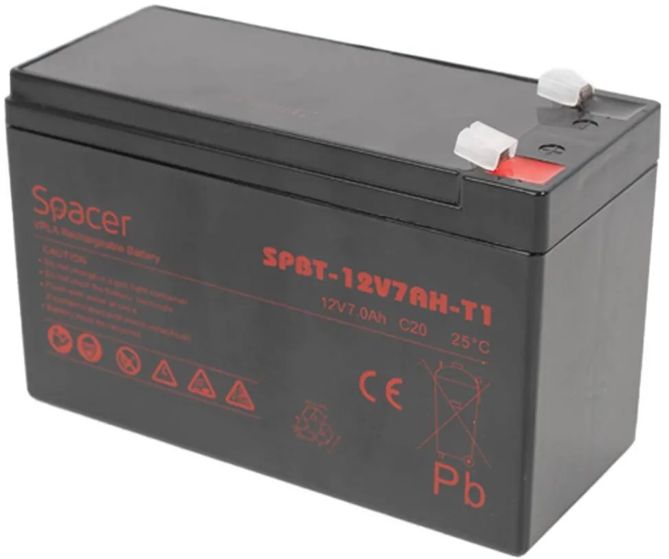 Spacer SPC Acumulator UPS 12V/7Ah terminal F1