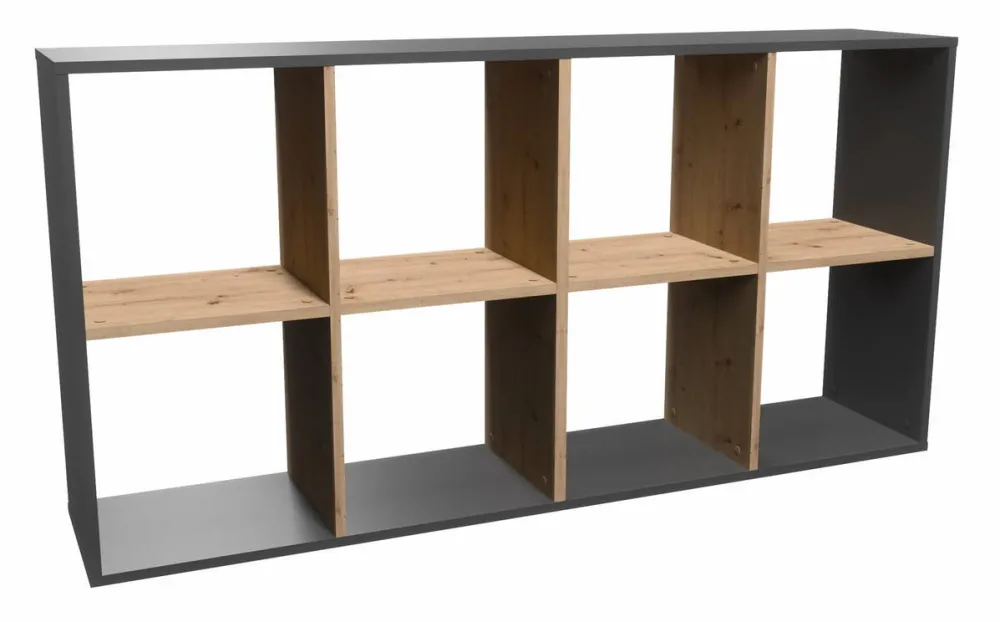 TOP E SHOP Topeshop MALAX 2X4 ANT/ART living room bookcase
