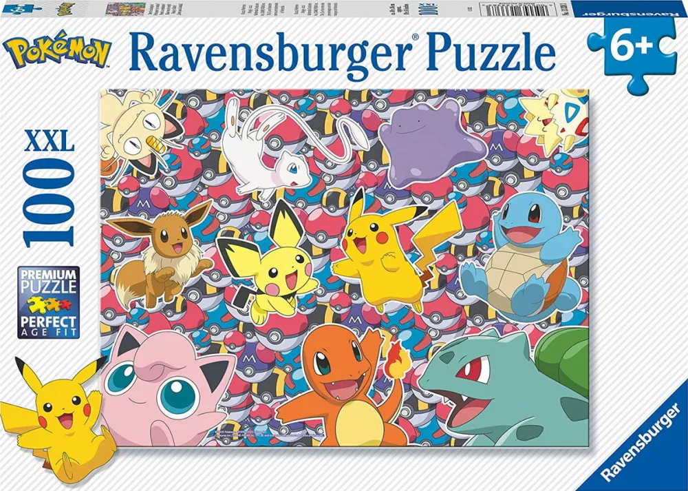 Puzzle Ravensburger children's puzzle Pokémon - Ready to fight! (100 parts)