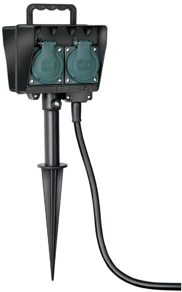 Brennenstuhl IP44 socket double ogrodowe wbijane w ziemię