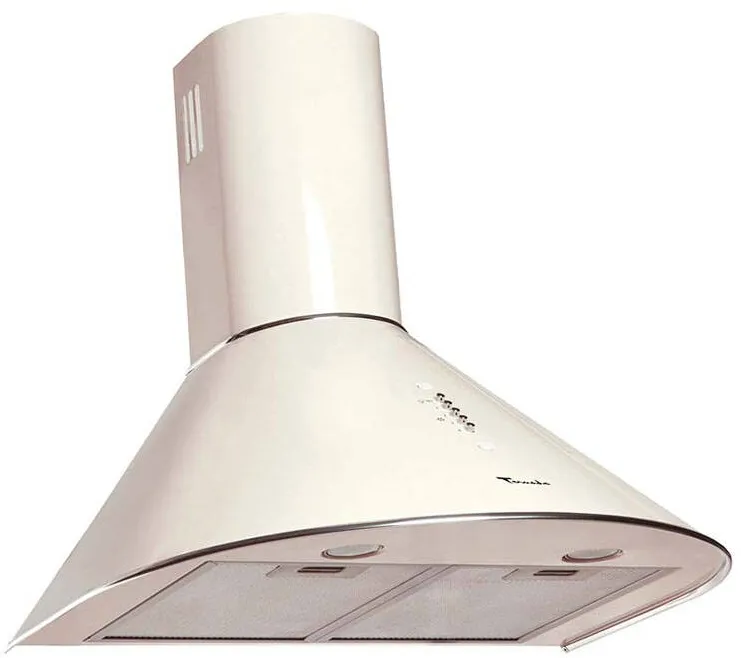 Tornado Hota tip Cupola Violla 750 (60) LED, 1 motor Turbo, latime 60 cm, 3 viteze, absorbtie 750 m3/ora, filtru anti-grasimi aluminiu 5 straturi, Bej