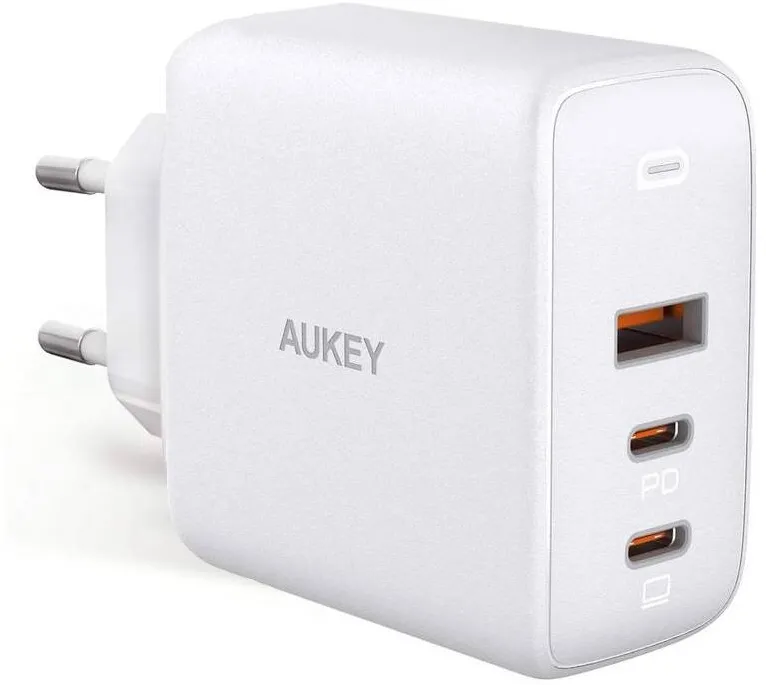 Incarcator   Aukey PA-B6S White Omni a Mix GaN ultrafast Wal