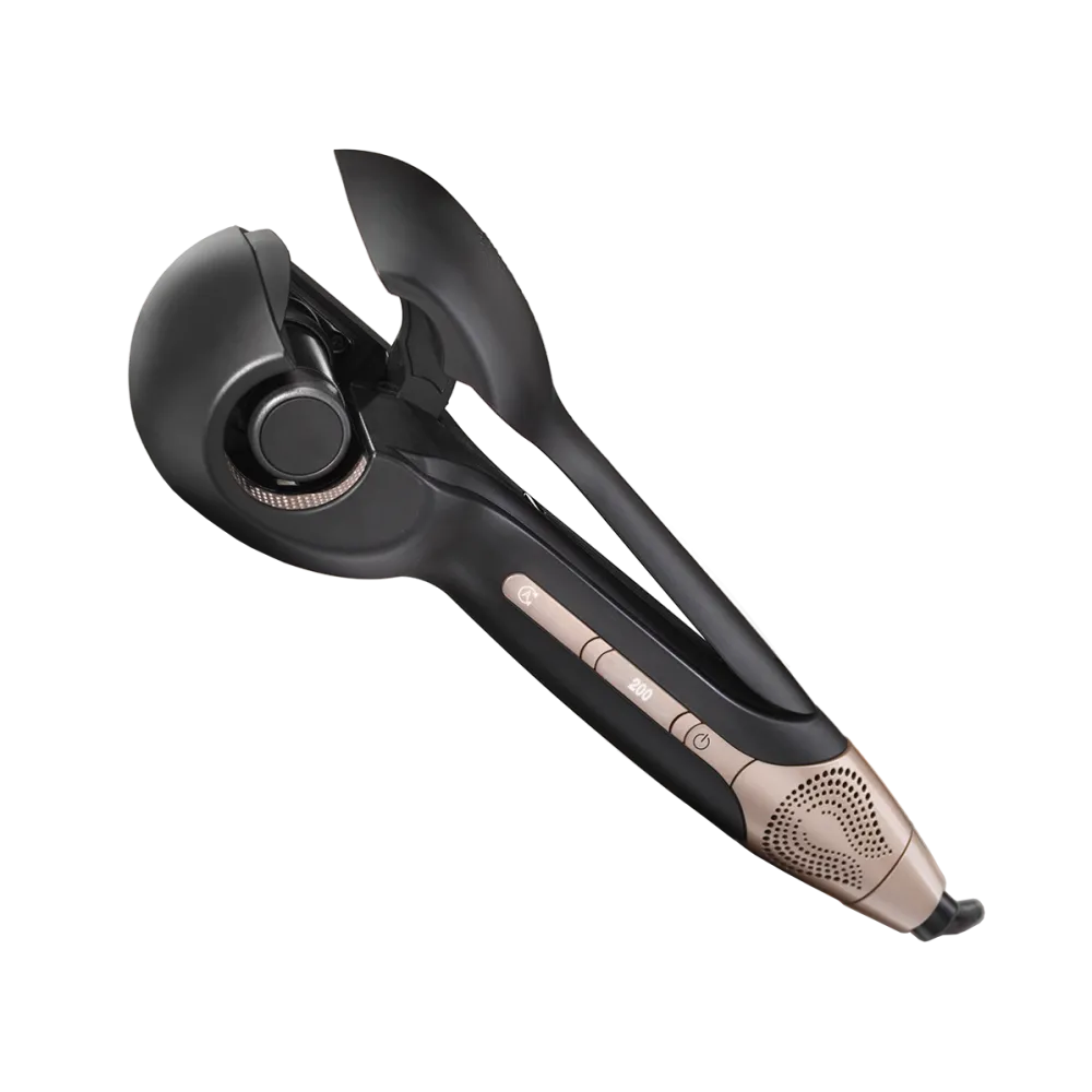 BABYLISS Ondulator Automat BaByliss C1900E Air Wave Secret, 3 trepte, Smart Cool Air, Negru/Roz