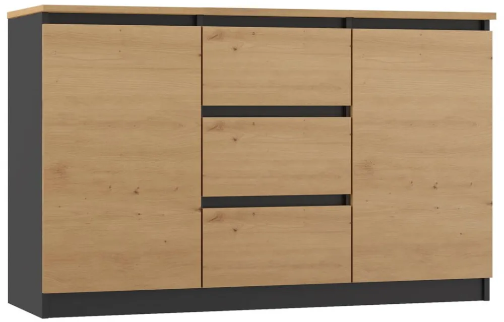 TOP E SHOP Topeshop 2D3S ANT/ART BA KPL chest of drawers