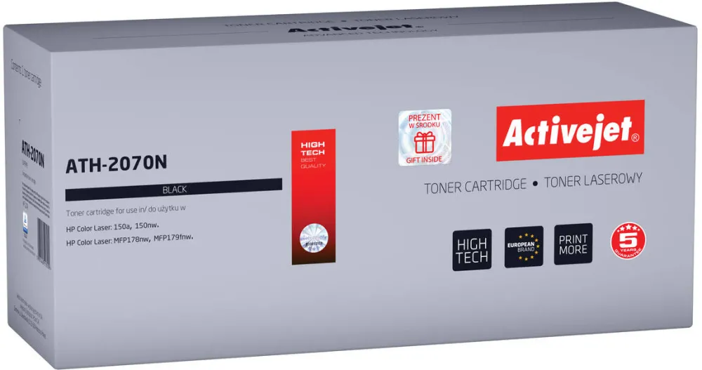 Toner imprimanta ACTIVEJET Compatibil ATH-2070N for HP printer; HP 117A 2070A replacement; Supreme; 1000 pages; black