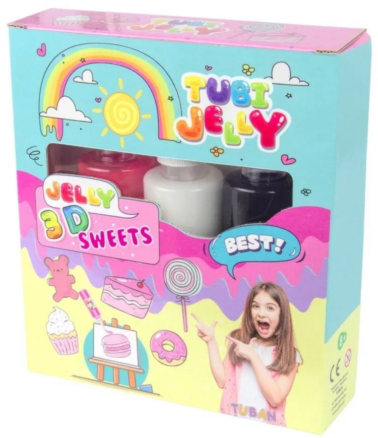 Jucarie creativa TUBAN Tubi Jelly 3 color s set - Sweets