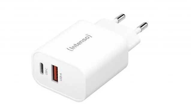 Intenso Power Adapter W30AC 1x USB-A 1x USB-C 30W white