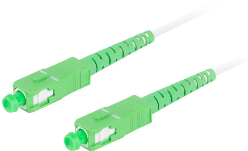LANBERG Cablu retea fibra optica cu lungime 20 m si conectori SC/APC-SC/APC, Lanberg Z43086, SM, SIMPLEX 3.0MM G657A2 LSZH, alb
