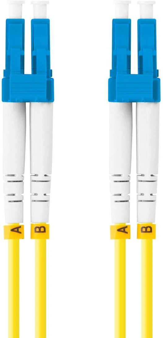 LANBERG Cablu retea fibra optica cu lungime 2 m si conectori LC/UPC-LC/UPC, Lanberg Z32293, SM, DUPLEX 3.0MM G657A1 LSZH, galben Galben 2 m