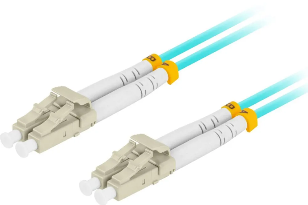 LANBERG Cablu retea fibra optica cu lungime 3 m si conectori LC/UPC-LC/UPC, Lanberg Z32329, MM, DUPLEX 3.0MM OM3 50/125 LSZH, albastru Albastru 3 m