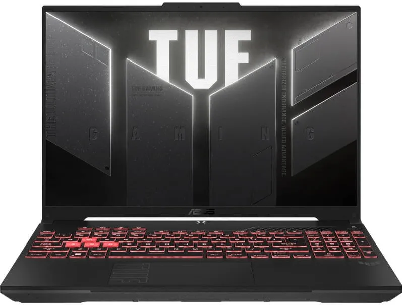 Laptop Asus Laptop Gaming ASUS TUF A16 FA607NUG Procesor AMD Ryzen™ 7 7445HS 16M Cache, up to 4.7 GHz, 16" FHD+ 144Hz, 16GB DDR5, 1TB SSD, nVidia GeForce RTX 4050 @6GB, Negru-Gri