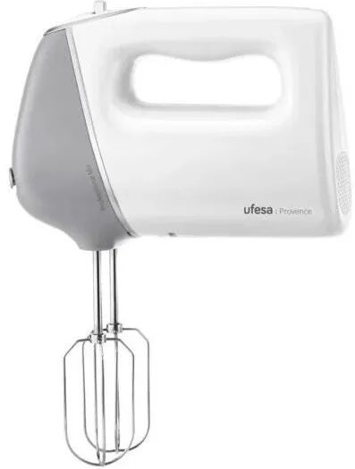 Ufesa Mixer de Mana UFESA Provence, 600W, 5 Viteze + Turbo, Accesorii Inox, Alb/Gri
