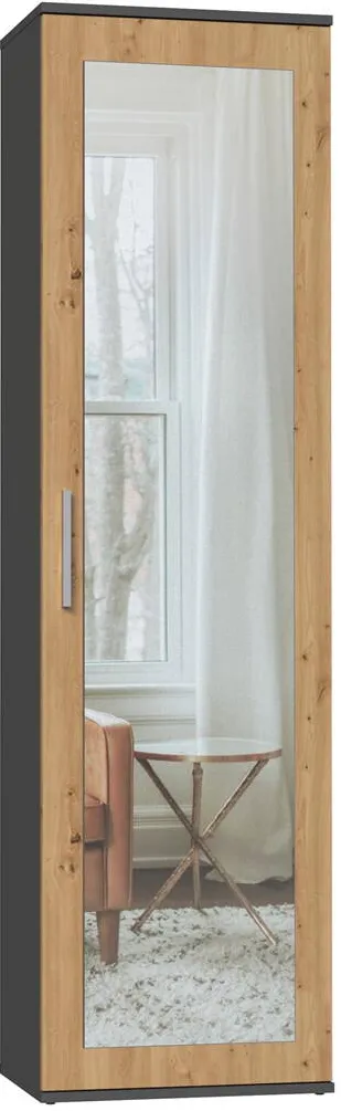TOP E SHOP Topeshop DUO SZAFA ANT/ART KP bedroom wardrobe/closet 2 shelves 1 door(s)