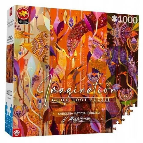 Puzzle Cenega Publishing Puzzle Cenega Publishing Karolina Matyjaszkowicz In desisul pasarilor Triptic 1000 piese