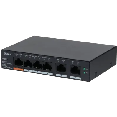 Switch DAHUA DHC SWT 6PORT 4PORT POE CS4006-4GT-60
