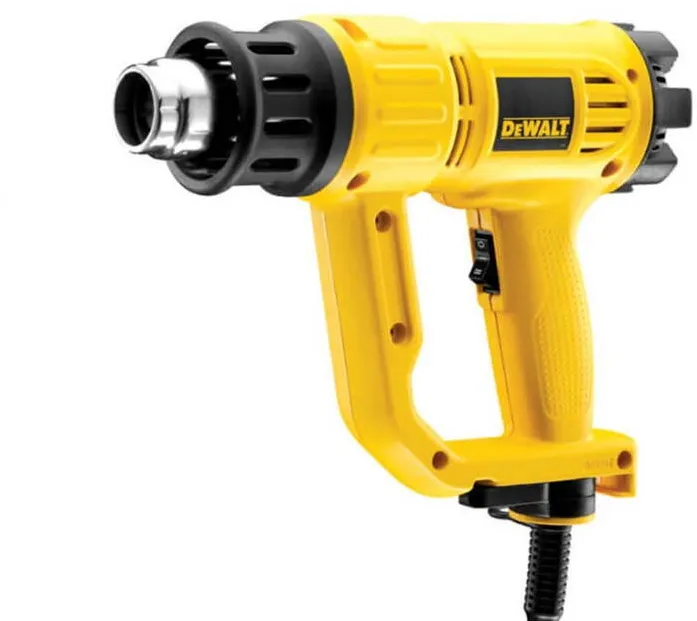 DeWalt Suflanta cu aer cald DeWalt D26411, 1800 W, 450 l/min debit aer, 600°C temperatura maxima + duza conica + duza lata in forma de coada de peste
