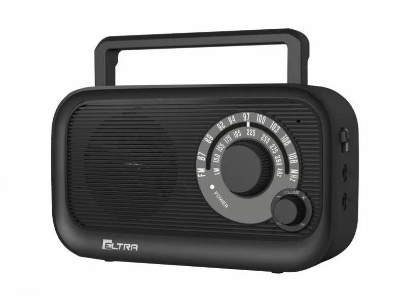 Eltra Radio portabil Eltra HANIA, FM/LW, AUX, antena telescopica, negru, 215x130x75mm