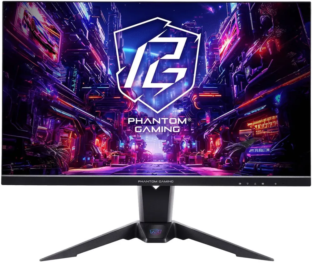 Monitor ASRock Monitor Gaming LED IPS ASRock PG27QFT2A 27" QHD (2560x1440), 180Hz, 1ms, AMD FreeSync™, VESA DisplayHDR™ 400, 90% DCI-P3 / 99% sRGB Color Space, Antena WiFi, 2x HDMI, Display Port, Jack, Pivot, VESA, negru