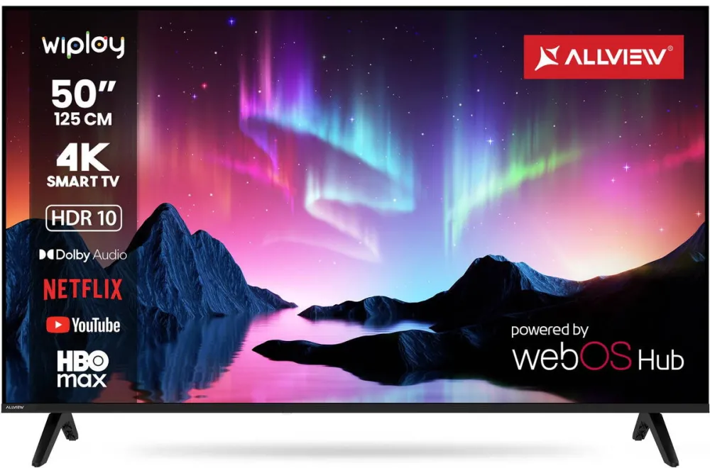 Televizor Allview Televizor Allview LED 50WiPlay6300-U, 125cm, Smart, 4K Ultra HD, Clasa E