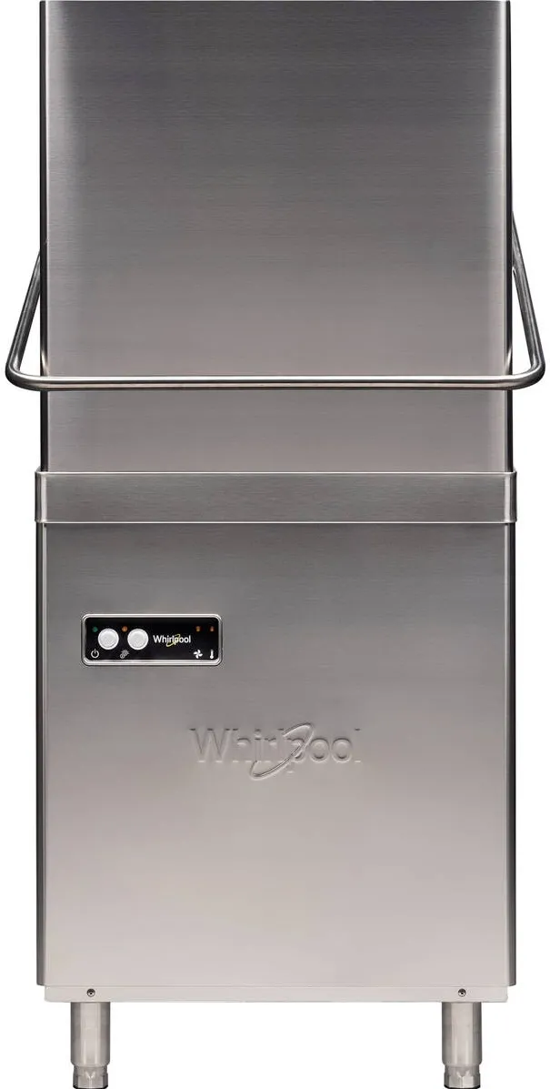 WHIRLPOOL Masina de spalat vase semi-profesionala cu capota Whirlpool Eco Line ECM 532 U, Panou de control mecanic,Dozaj automat detergent si agent clatire, Argintiu