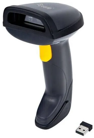 Scanner cod de bare EQUIP Cititor de coduri de bare, wireless 2D dual mode 2.4GHz + Bluetooth, negru