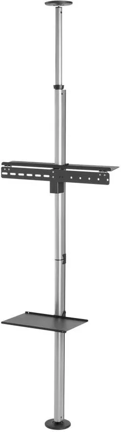 Suport TV / Monitor EQUIP Suport TV de podea, EQUIP, Inox, 37"-70", 40kg, Argintiu