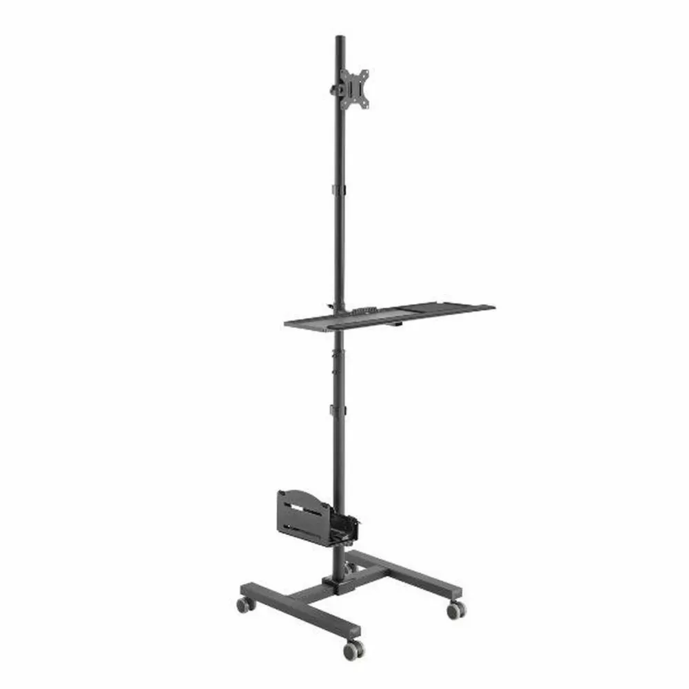 Suport TV / Monitor EQUIP Suport de tavan pentru videoproiectoare Equip, negru, 8 kg, 4 roti, 32"