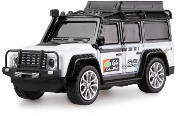 Masina AMEWI Masinuta RC Amewi Teren 1:64, RTR, 2,4 GHz, caroserie metalica, LED, 3 viteze, alb