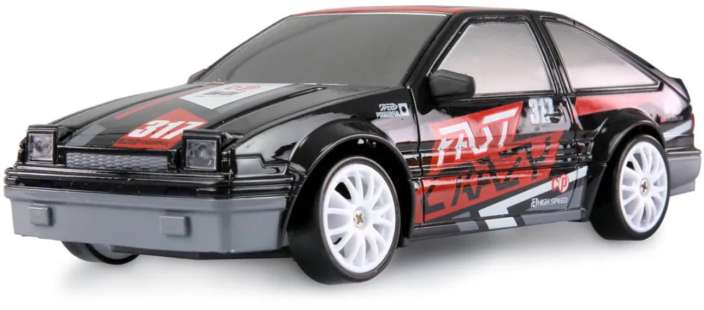 Masina AMEWI Masinuta RC Drift Sport Car 4WD 1:24, LED, set complet, negru