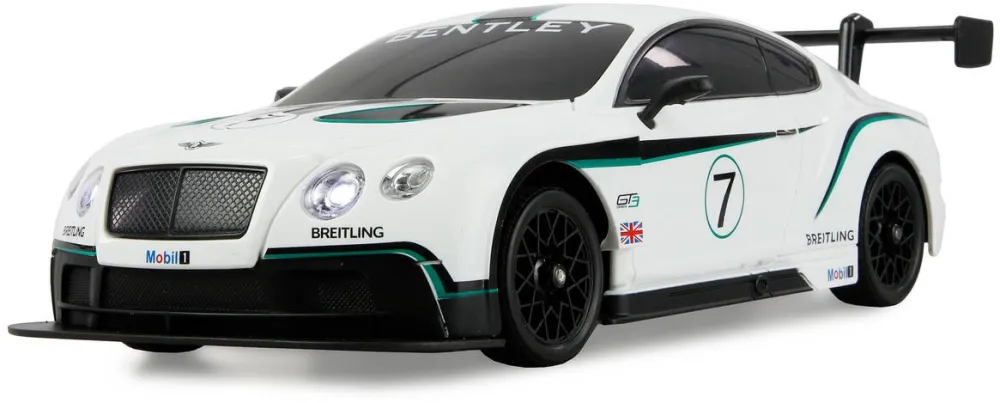 Masina AMEWI Masina RC cu telecomanda Bentley GT3 Continental Drift Car, Lungime 27.5 cm, Scara 1:18, Viteza aprox: 20Km/h, 2.4Ghz, 4WD, Lumini LED, 6+