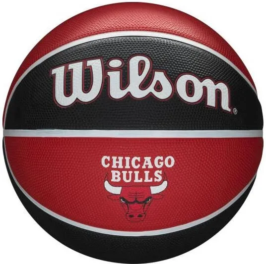 WILSON Minge baschet Wilson NBA Team Tribut Chicago Bulls, marime 7, rosu/negru