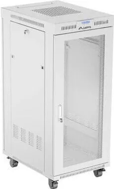 Carcasa server LANBERG Rack 19" 27U 600x800 gri, usi perforate, alb