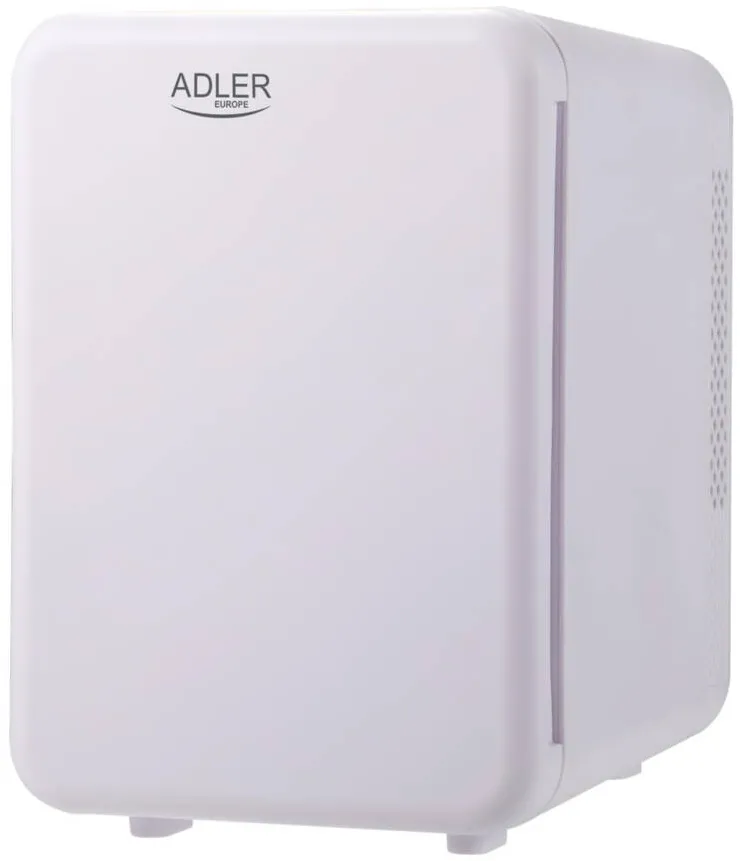 Adler Mini Frigider Turistic, Adler, Ad 8084, Capacitate 4 Litri, Sistem Peltier, Alimentare Dc 12V, Interior Din Aluminiu, 18,3 x 27 x 24,1 cm, Alb