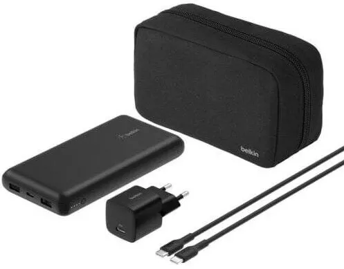 BELKIN Power bank Belkin BU042KQBK, 20.000 mAh, USB-C-USB-A, Negru