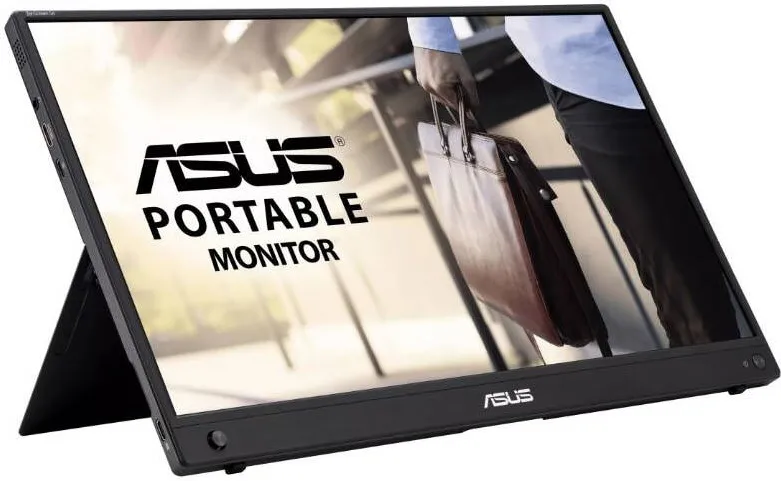 Monitor Asus Monitor portabil ASUS ZenScreen Go MB16AWP, 15.6", Wireless mirroring, IPS, USB Type-C, mini HDMI, baterie incorporata, Flicker Free, Blue Light Filter, Anti-glare surface, Tripod socket