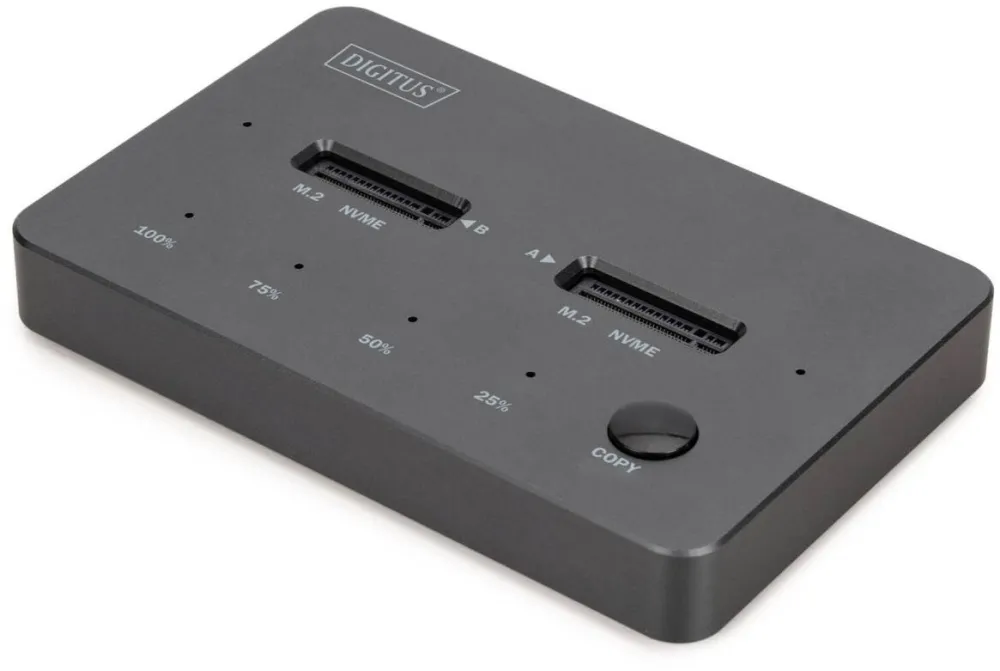 Docking Station Digitus Statie de andocare Digitus DA-71545-1, 2 porturi, tip C, negru