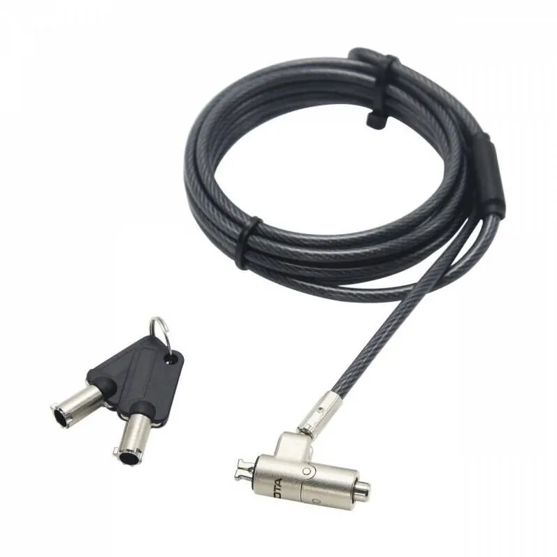 Accesoriu Laptop DICOTA Blocare Nano Ultra Slim pentru laptop, argintiu, 2 m