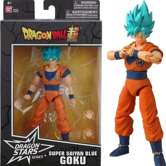 BanDai Figurina Dragon Ball SS Blue Goku, 17cm, Serie 19, Bandai