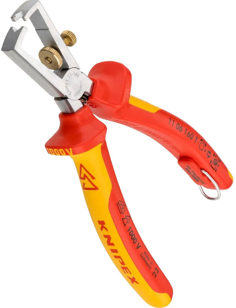 KNIPEX Cleste Insulation Stripper with Opening Spring, universal