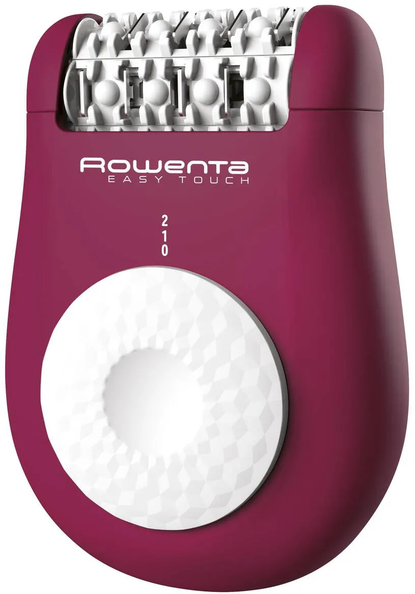 ROWENTA Epilator Easy Touch EP1120F1, 24 pensete, compact, usor de utilizat, sistem de masaj, 3 accesorii, roz inchis
