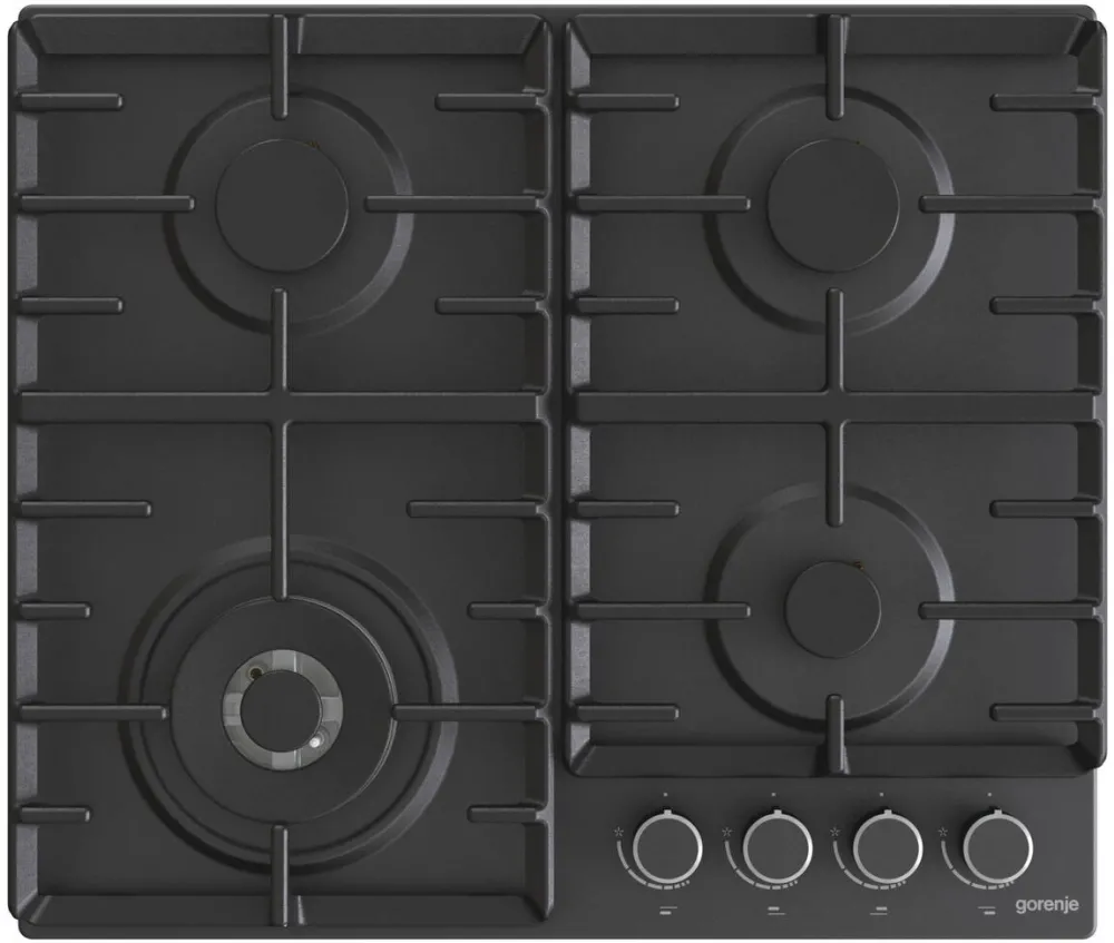 Plita GORENJE incorporabila GW642AB, gaz, 4 arzatoare, WOK, Negru