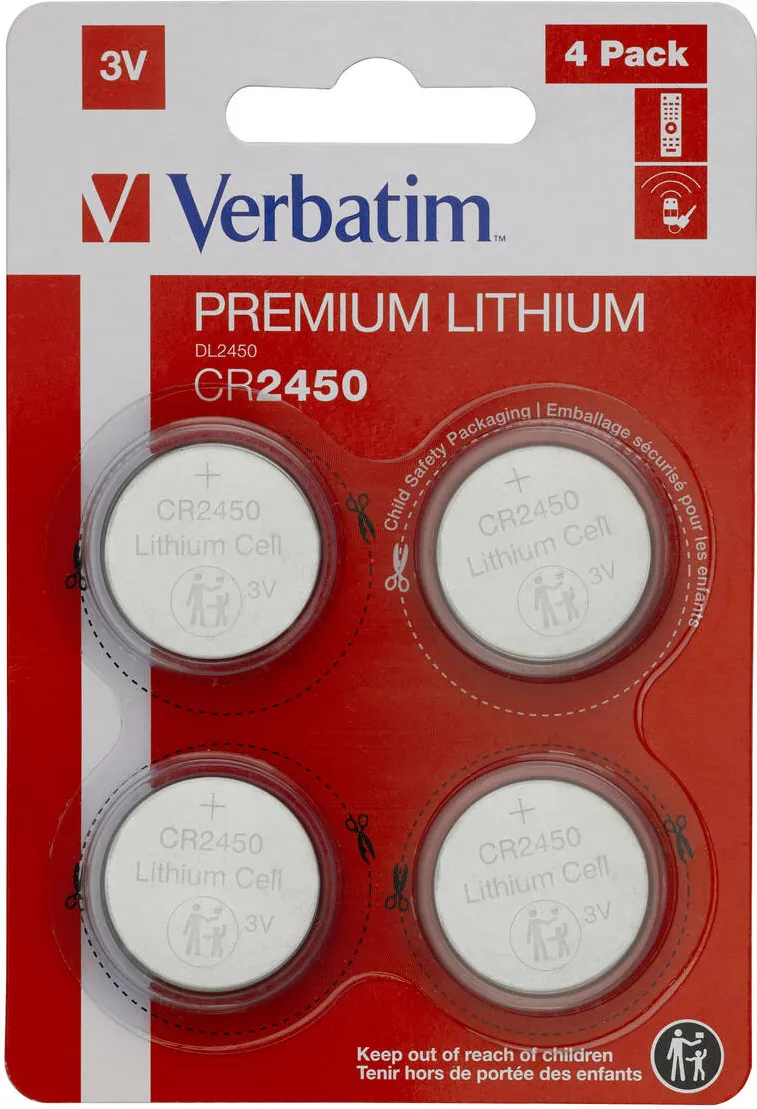 VERBATIM Acumulator CR2450 Single-use battery Lithium